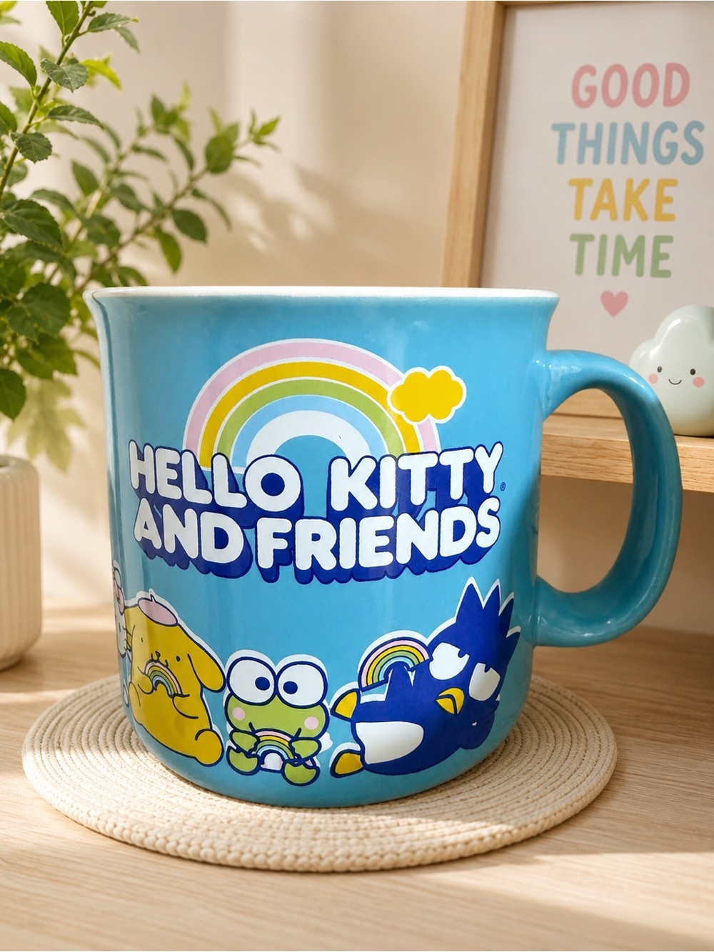 Hello Kitty and friends blue mug